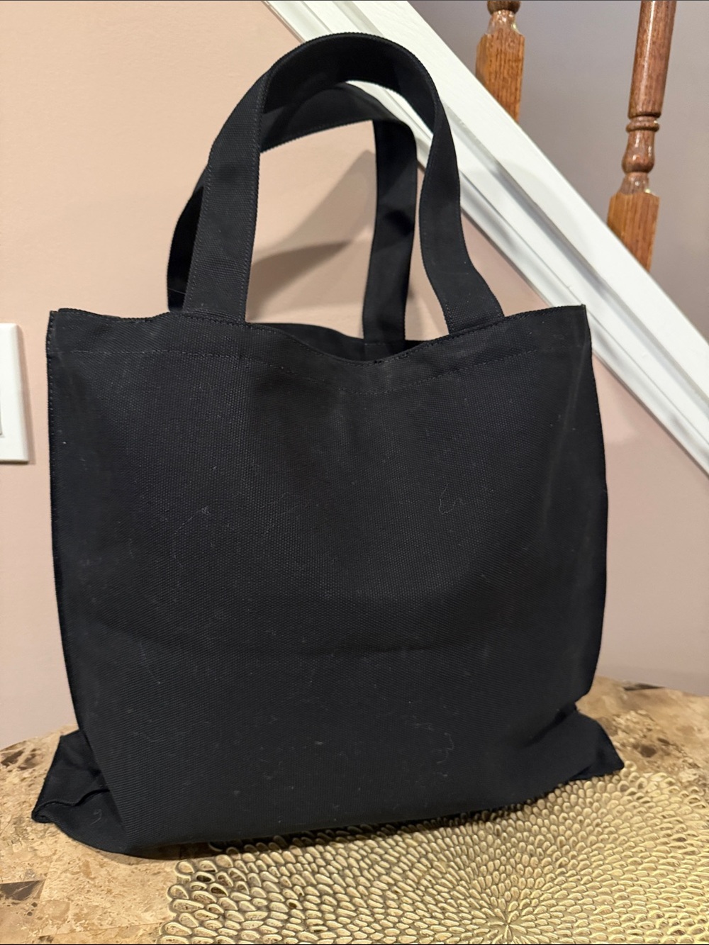 “THE MET” Black Canvas Tote Bag - The Metropolitan Museum of Art New York - Picture 2 of 6